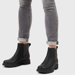 Sorel Women's Lennox Chelsea Boot - Rain and Waterproof - Size 7 - Black Leather